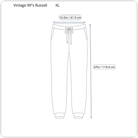 Vintage 90's USA Mens XL Russell Athletic White Power Fit Sweatpants Athleisure - Picture 3 of 15